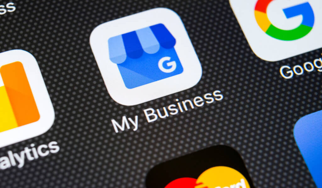 Ikona aplikacji Google My Business na smartfonie